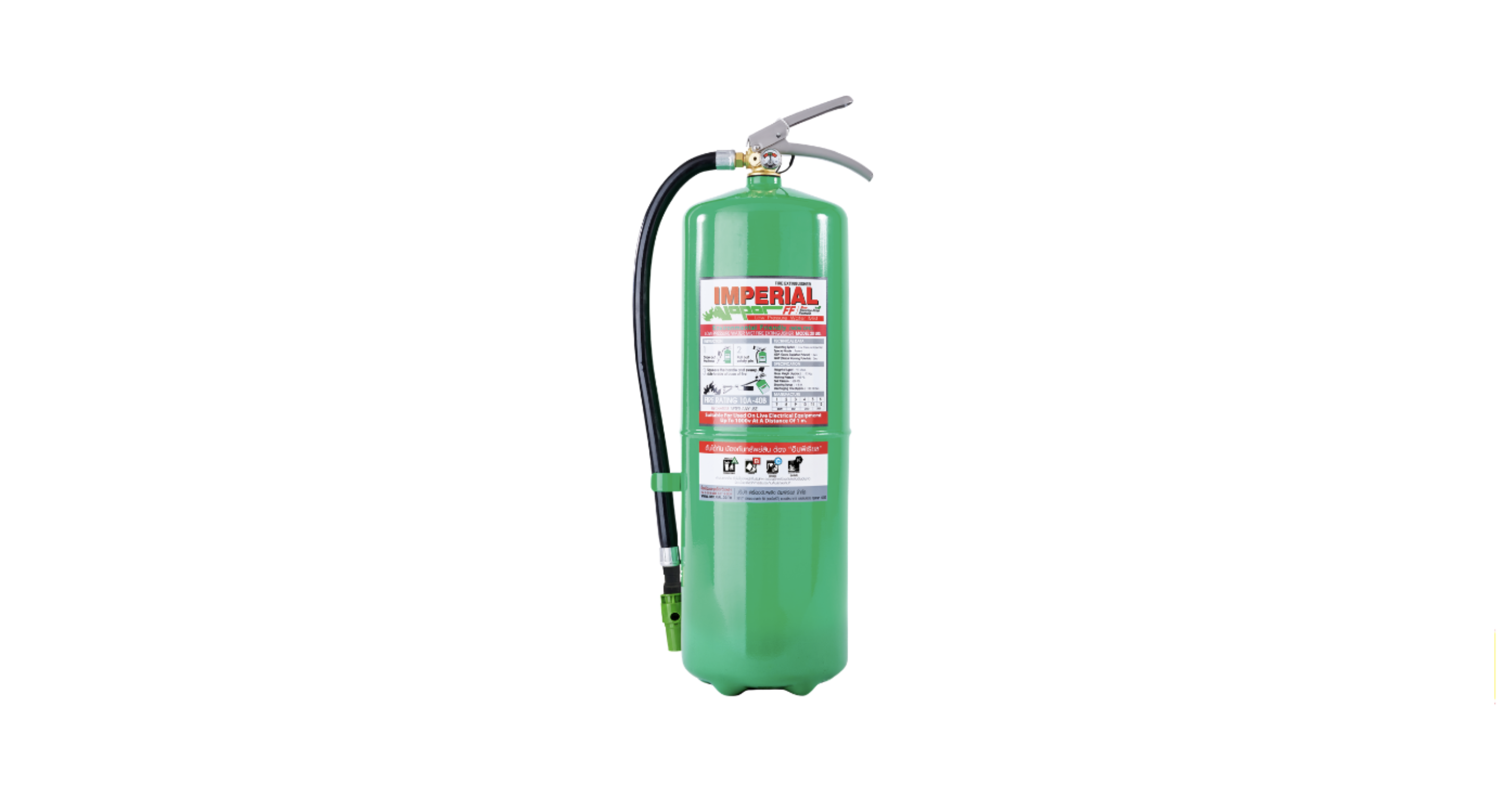 เครื่องดับเพลิงชนิดสูตรน้ำ ปราศจากสารฟลูออรีน (Fluorine Free) รุ่น Vapor-FF ขนาด 10 ปอนด์